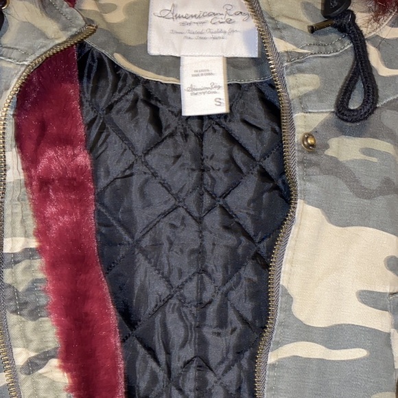 combat/ army jacket with fur - Picture 3 of 3